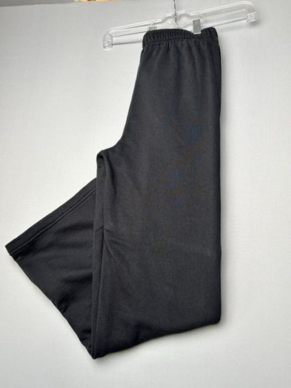 Cotton On Women's XS Petite Black Wide Leg Sweatpants Fleece Lined Drawstring Lo